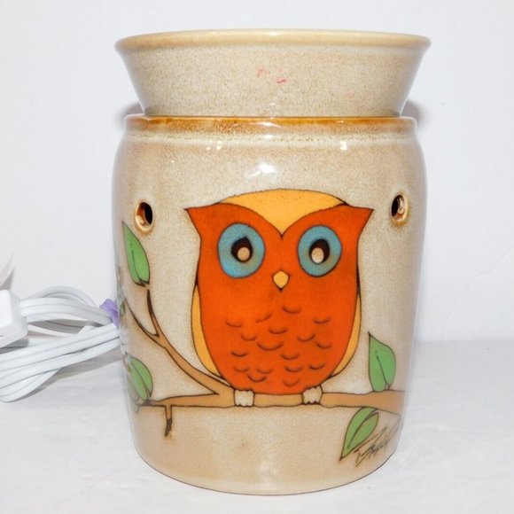 Scentsy Other - Scentsy Owlet Retro Look Electric Wax Melt Warmer Full Size Orange Owl